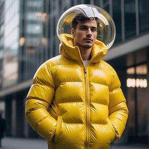 Veste matelassée d'hiver et d'automne pour hommes, manteau à bulles, léger, à col montant, manteau matelassé, veste d'hiver pour hommes - Product Image 5