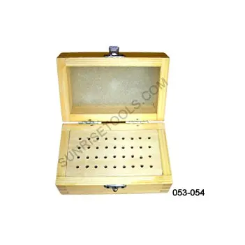 High quality well finished WOODEN BUR BOX store your burs without worrying about losing them and Also organized and protected