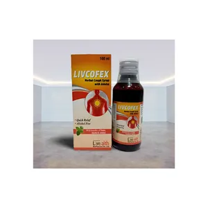 नई शीर्ष बेच आयुर्वेदिक हर्बल निकालने सामग्री Livcofex त्वरित राहत खांसी सिरप भारतीय थोक निर्माता