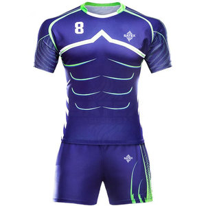 Conjuntos de Uniformes de Rugby Transpirables de Secado Rápido Más Vendidos, Tallas y Colores Personalizables, Alta Calidad, 100% Poliéster - Product Image 2