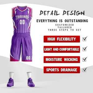 Nom personnalisé et numéro réversible Jersey Shorts ensemble jeunesse basket-ball uniforme pour garçons formation vêtements de sport pour hommes - Product Image 5