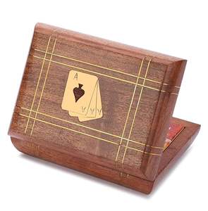 Caja de tarjetas de madera personalizada con etiquetado privado para escritorio, ideal para almacenamiento de tarjetas de visita y estilo de presentación profesional - Product Image 2
