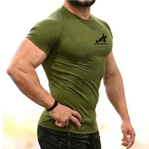 Lightweight Training <b>Men</b> Muscles Fit T <b>Shirts</b> With <b>Stretch</b> Fabric Quick Dry Performance For Fitness Exercise And Comfortable - Product Image 5