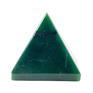 Pirámide de jade verde Pirámide de cristal curativo natural para meditación energética Feng Shui y artesanías de piedra semipreciosa - Product Image 1