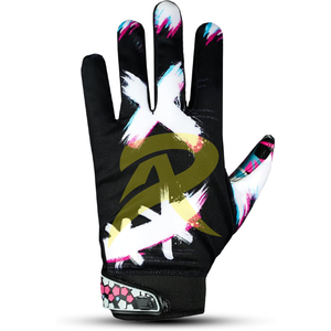 Top Selling Rugby Gloves Full Finger Breathable Anti Slip Silicone Printing on Palm American <b>Football</b> Gloves for RA ATHELITICS - Product Image 5