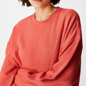 Sudaderas de peso pesado para mujer de alta calidad con logotipo impreso personalizado, jersey con hombros caídos, cuello con capucha, estilo informal, invierno y otoño - Product Image 5
