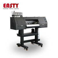 Impresora DTF Easty de 60 cm A3 A4 para Impresión de Camisetas, Tinta Blanca CMYK, Uso Comercial Automático