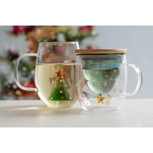 Vaisselle en verre personnalisée Honkapuu pour Noël, tasse de Noël personnalisable, merchandising - Product Image 2