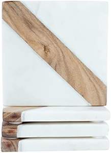 Hot Selling Classic Style Heart Shape Wooden <b>Coasters</b> Wholesale Wood and <b>Marble</b> <b>Coasters</b> Exported From India - Product Image 2