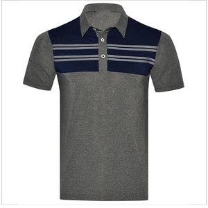 เสื้อโปโลผ้าคอตตอนสำหรับผู้ชายเสื้อโปโลผ้าคอตตอนพิมพ์ลายไม่ยับบริการออกแบบได้ตามต้องการ - Product Image 3