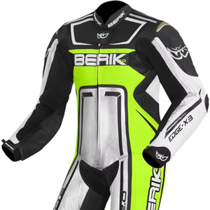 ชุดแข่งคอสมิคสำหรับผู้ชายหนังแท้เกรดสูง1ชิ้นจั๊มสูท/ขี่จักรยานหนังวัว/จิงโจ้ motocp traje CE Level 2 - Product Image 1