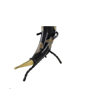 Support de corne en métal naturel Viking sculpté à la main sans danger pour les aliments corne de boeuf de qualité authentique taille personnalisée Offre Spéciale - Product Image 6