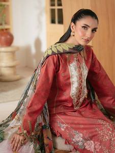 Nuove donne tradizionali pakistane abbigliamento etnico <span class=keywords><strong>Sami</strong></span> formale ricamo Salwar Kameez 3 pezzi leggero abito di qualità bassa esportazione MOQ - Product Image 4