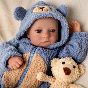 Poupée <span class=keywords><strong>Reborn</strong></span> Bébé Souriant Aiden de 20 Pouces, Réaliste, Garçon, Corps en Tissu Doux, Expédition en 3-7 Jours - Product Image 3
