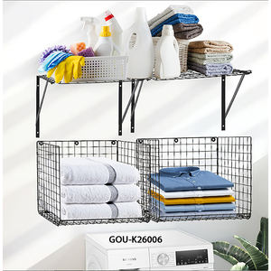 ชั้นวางของติดผนังแบบพับได้สองชั้นสำหรับห้องครัว - Product Image 2