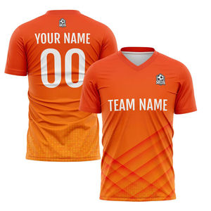 Maillot personnalisé pour hommes Maillots de football Maillot d'entraînement personnalisé avec numéro de nom d'équipe sportive Cadeau pour les fans de football Service OEM - Product Image 4