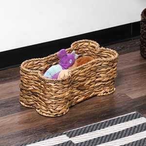 Panier en forme d'os jacinthe d'eau panier de rangement en forme d'os fait main écologique pour la décoration intérieure - Product Image 5