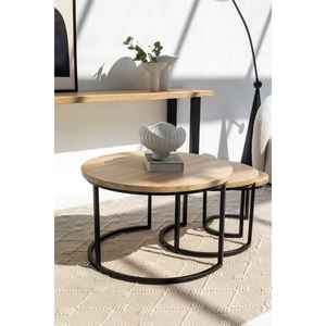 Audrey โต๊ะกาแฟไม้มะม่วงสำหรับห้องนั่งเล่นใช้เฟอร์นิเจอร์ที่บ้าน - Product Image 4