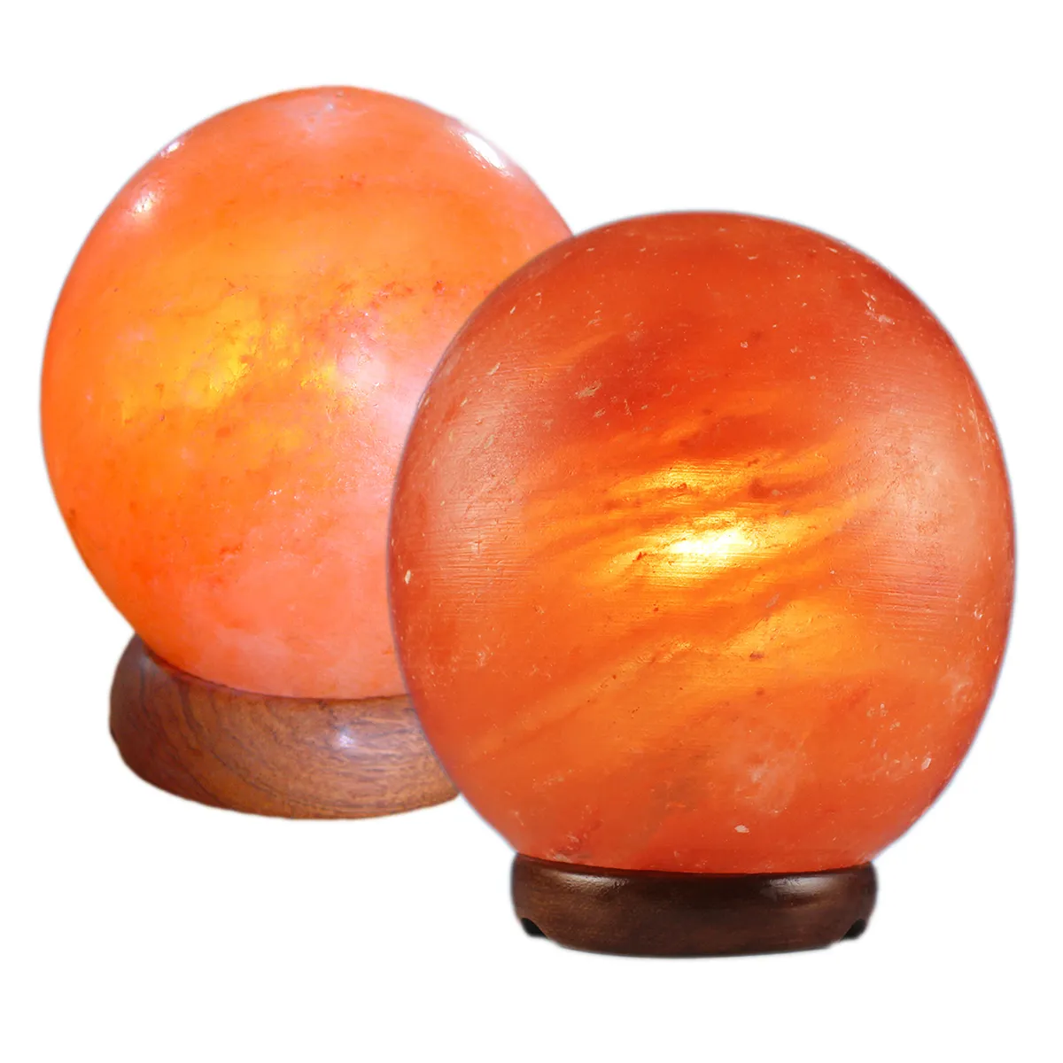 Lampes de sel USB de l'Himalaya en forme de boule dans des tailles personnalisées, mini lampe USB pour la décoration intérieure, lampes de qualité supérieure logo personnalisé service OEM