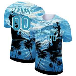 Jersey de pesca de manga larga impreso personalizado poliéster transpirable secado rápido protección solar rendimiento ropa de pesca - Product Image 3