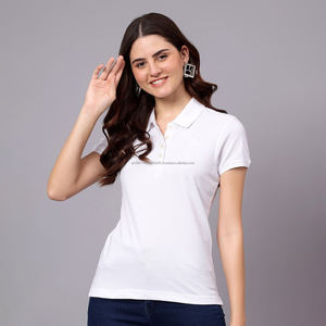เสื้อโปโล Fit2Fight แบบสั่งทำพิเศษ ผ้าฝ้าย 100% เสื้อแขนสั้นสำหรับฤดูร้อน พร้อมปักโลโก้ เสื้อโปโลแฟชั่นสำหรับผู้หญิง - Product Image 1