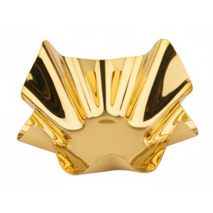 Elegante Tazón de Chocolate Dorado con Borde Ondulado, Tazón para Servir Dulces de Mesa, Decoración de Hogar de Lujo, Plato Decorativo a Buen Precio - Product Image 2