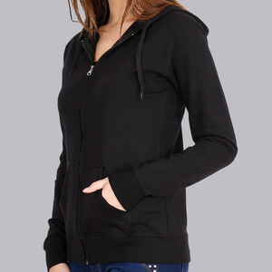 Sudadera con capucha para mujer, venta al por mayor, Sudadera con capucha recortada de algodón, suministro a granel de moda OEM - Product Image 4