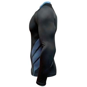 Rashguard en nylon respirant pour homme, à manches courtes, haute qualité, anti-transpiration, avec logo personnalisé, idéal pour le MMA – Meilleure vente à prix réduit - Product Image 2