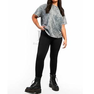 Camiseta unisex con lavado ácido, pantalones cortos, último diseño, Jersey de algodón 100%, decoración de logotipo de alta calidad, colección de otoño, transpirable - Product Image 4