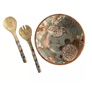 ถ้วยเสิร์ฟเคลือบจานผลไม้แห้ง,ถ้วยเสิร์ฟพร้อมชามสลัดทรงรีชามเสิร์ฟอาหารทำจากไม้อะคาเซียธรรมชาติ - Product Image 2