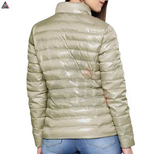 Fabriqué en usine nouveauté femmes doudoune tricoté hiver extérieur respirant coupe-vent à la mode tissu confortable - Product Image 3