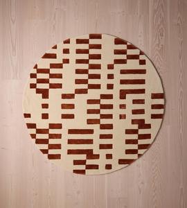 Alfombra de lana con mechones a mano a rayas de contorno, alfombra moderna de calidad fina para decoración del hogar, diseño personalizado para sala de estar y dormitorio - Product Image 4