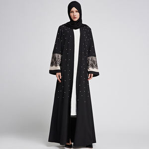 Design de motifs sur toute la surface très vendu abaya islamique longue longueur complète à la mode pour femmes hijab grande taille pour filles abayas style caftan - Product Image 2