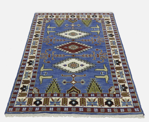 Tapis d'intérieur luxueux fait main noué à la main multicolores Design de nœuds modernes pour salon hôtel bureau commercial maison - Product Image 4