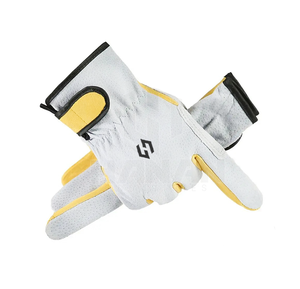 Guantes de trabajo de seguridad resistentes al calor para construcción industrial dividida de vaca Guantes de soldadura de cuero de vaca de Pakistán - Product Image 2