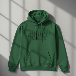 Sudadera con Capucha AIFRAN con Logotipo en Relieve 3D para Hombre, Estilo Urbano, Gruesa, Estampado Abultado, Felpa, Personalizada, de Algodón, para Gimnasio y Deportes - Product Image 4