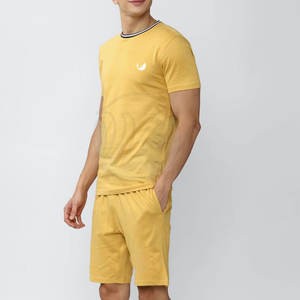 Conjuntos Deportivos Unisex Casuales de Manga Corta y Pantalones Cortos 2024, Ropa Deportiva para Hombre, Transpirable, Ecológica, Talla Grande, Camiseta con Logotipo, Verano - Product Image 4