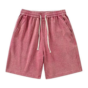 Conjunto de Shorts Vintage para Hombre, Lavado Ácido, Algodón, Ropa Urbana Informal, Gruesa, Moda de Verano, Logotipo Personalizado, Directo de Fábrica, al por Mayor - Product Image 1