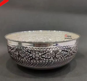 Tazón de servir de plata y oro de buena calidad para hoteles, restaurantes y bares - Product Image 2