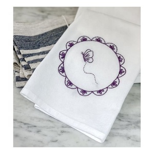Serviette de cuisine en coton mélangé à imprimé numérique personnalisé motif herbe, serviette à thé, OEM ODM, faible MOQ, vente en gros directe usine - Product Image 6