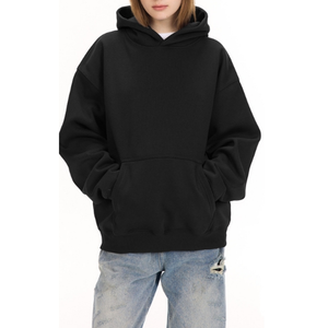 Sudadera con Capucha Gruesa de Invierno de Alta Calidad OEM, Logotipo Personalizado, Impresión DTG Frontal, Sudadera Extra Grande de Forro Polar Unisex para Mujer - Product Image 6