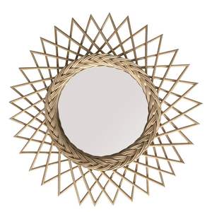 Espejo de Pared Colgante de Ratán Natural Personalizado, Venta al por Mayor de Fábrica India, para Decoración del Hogar, Bodas y Diseño Tradicional - Product Image 2