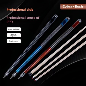 Taco <span class=keywords><strong>de</strong></span> billar chino Ingrid <span class=keywords><strong>de</strong></span> alta calidad para snooker, billar americano (Black Eight o Nine), con punta pequeña, media o grande, incluye funda. - Product Image 2