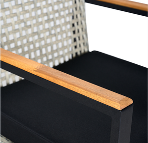 Muebles de exterior Sofá Juego de 4 piezas Uso para jardín y patio Mimbre de ratán BeNK Vietnam Marco de metal personalizado - Product Image 5