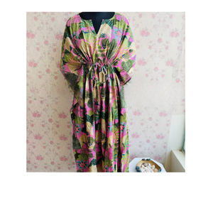 ชุดแม็กซี่เดรสยาวลายดอกไม้สำหรับผู้หญิง, ชุดเดรสผ้าชีฟองสำหรับฤดูใบไม้ผลิฤดูร้อนฤดูใบไม้ร่วงฤดูหนาว - Product Image 1