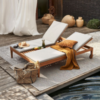 Chaise longue de patio pliable avec dossier inclinable réglable, coussin en Teslin durable, garantie de trois ans, résistant aux UV