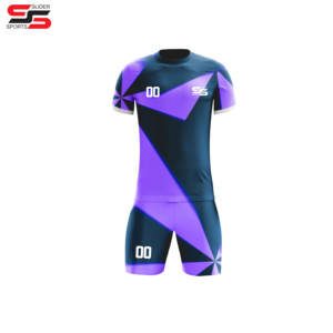 2025 nouvelles chemises de football de Sublimation vierges maillot de football équipes logo hommes enfants ensemble de maillots de football personnalisé pour hommes - Product Image 3