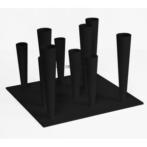 Fully Black Color Powder Coated Trendy Pattern Arrival Heavy Duty Metal Unique Designer <b>Umbrella</b> <b>Stand</b> From Indian Manufacturer - Product Image 1