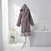 Peignoir unisexe en coton turc tissé à la main avec pompons, de luxe, pour hôtel, toute l'année, vêtement de nuit et de détente, été, fourni par ODM, Turquie