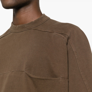 Camiseta de Moda Otoñal 100% Algodón Orgánico Ecológica con Estampado Personalizado, Estilo Urbano, Corte Holgado, Mangas Cortas Raglán para Hombre - Product Image 5